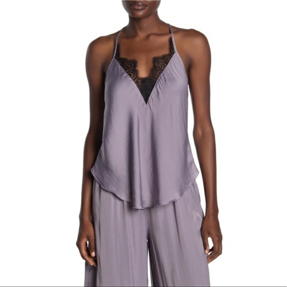 Free People Starlight Cami Silver‎ Mauve Size Small - Picture 1 of 10